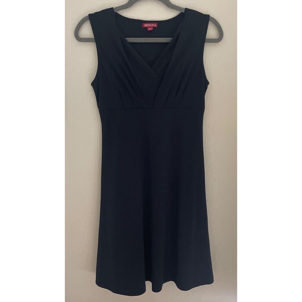 Merona Fit Solutions Womens Ladies Black Sleeveless Shape Enhancing Dress Size S